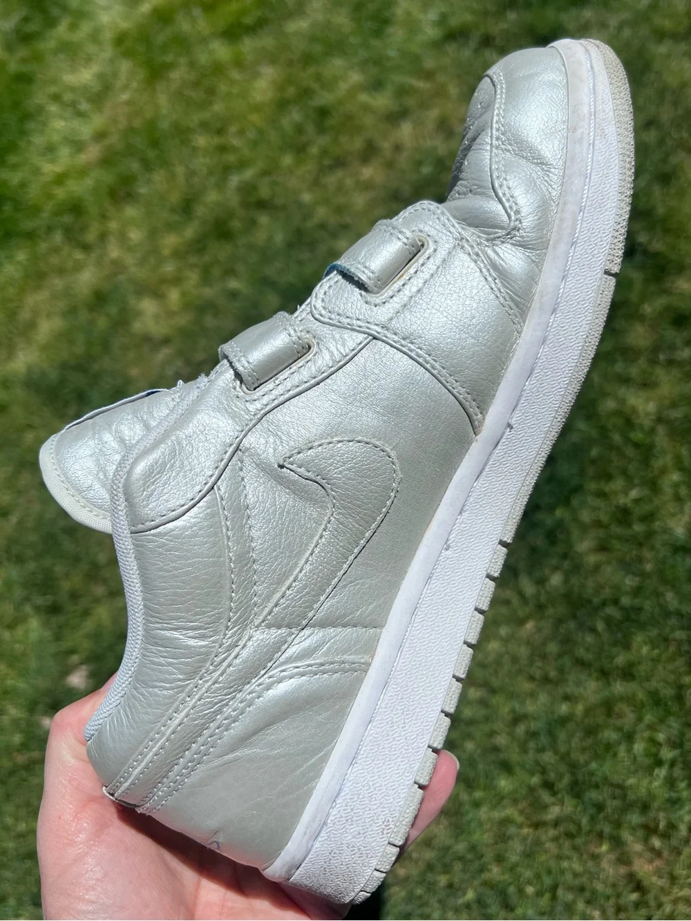 Air Jordan 1 Velcro Premr Low 'Sapphire' 344521-041 men’s Size 9